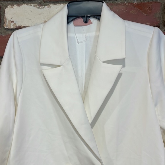 Show me your Mumu Save the Date blazer Dress white size small New - Picture 8 of 12